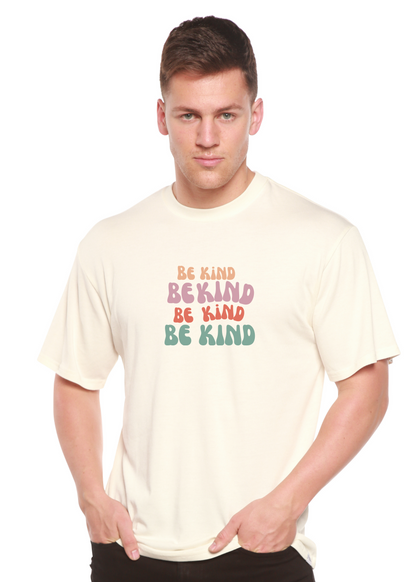 Be Kind cream men's bamboo viscose/cotton graphic tee in pastel BE KIND by Spun Bamboo on Tampa Home & Garden Store
