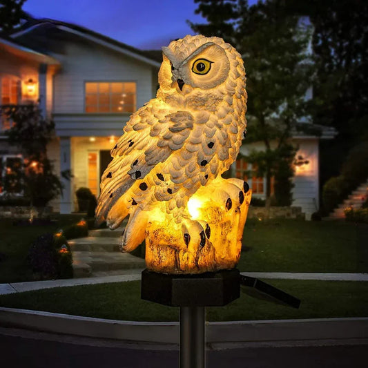 Solar Owl Garden Lights Outdoor LED Solar Powered Waterproof Animal Lamp Decor - Tampa Home & Garden Store
