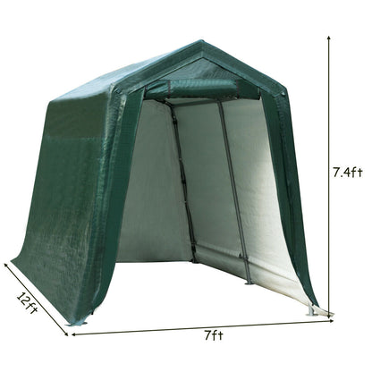 Cochera Exterior con Paredes Laterales y Cubierta Impermeable Antidesgarro - 1.8 x 2.4 m