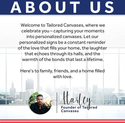 Winged Harmony Abstract Wall Art canvas by Tailored Canvases, bold typography on Tampa Home & Garden Store