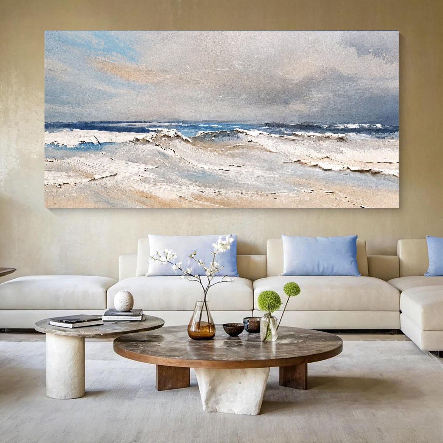 Serene Ocean Wave Coastal Wall Art IX canvas by Tailored Canvases, crafting canvas on Tampa Home & Garden Store