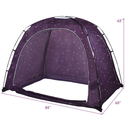 Tienda de juego de privacidad para interiores en la cama con bolsa