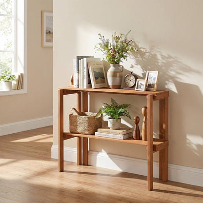 Three Tier Folding Shelf for Entryway and Garden