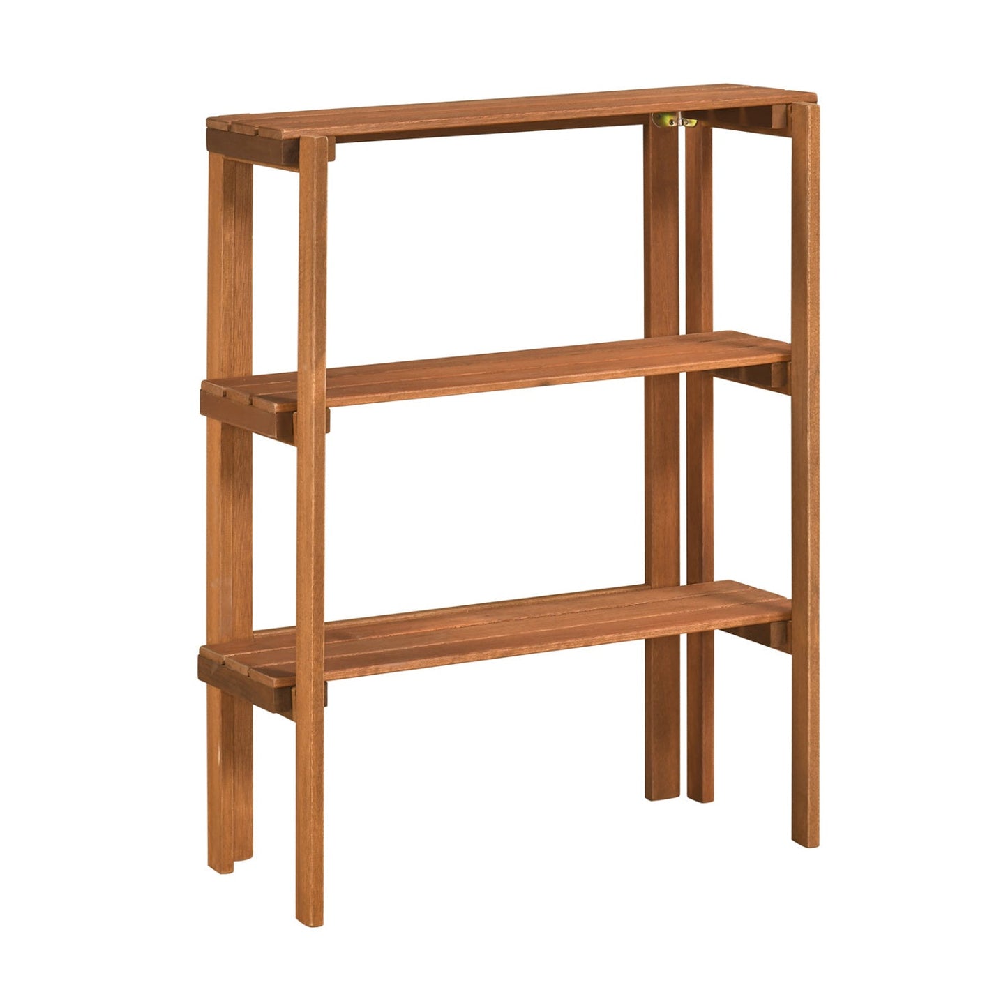 Three Tier Folding Shelf for Entryway and Garden