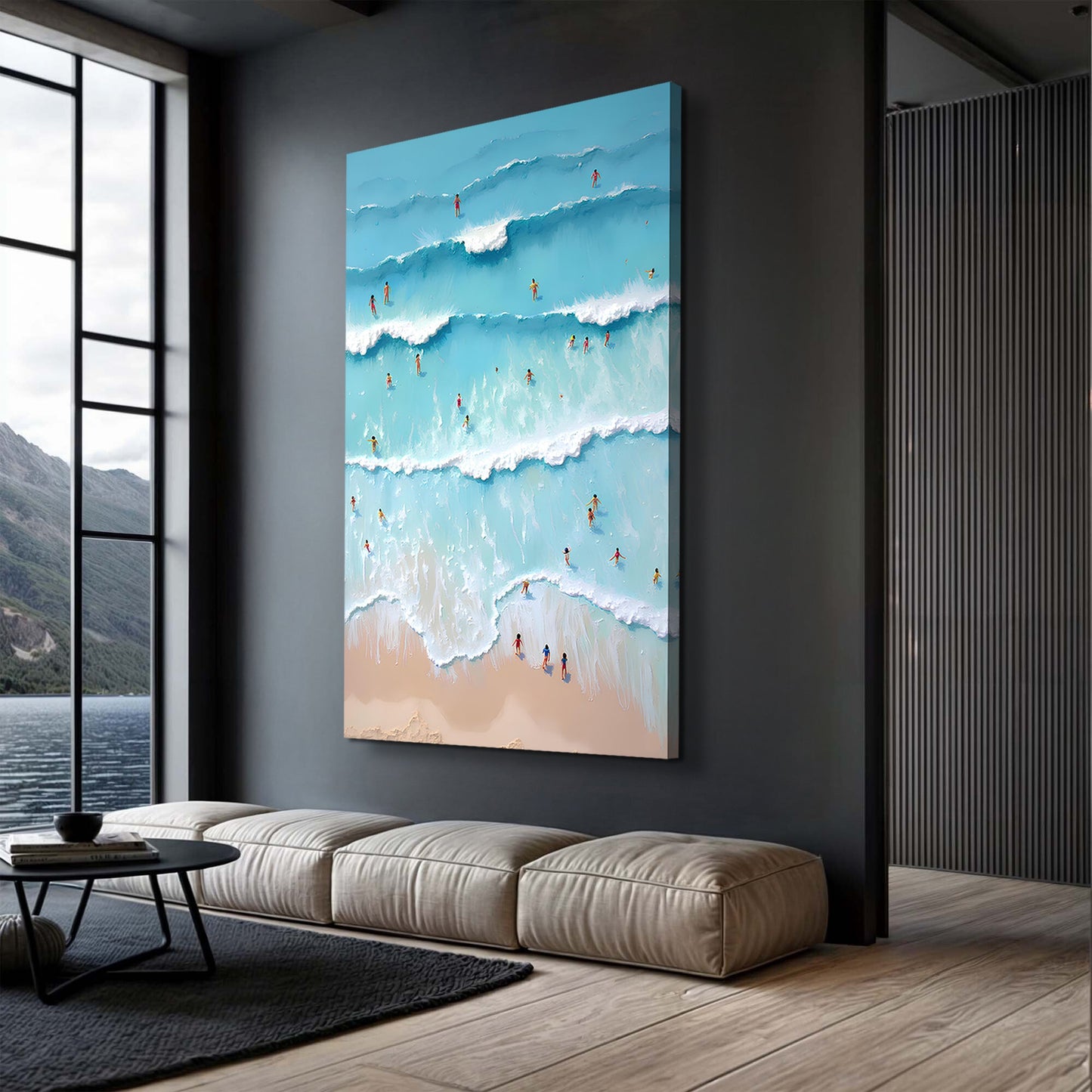 Beach Days Wall Art IX canvas by Tailored Canvases with ocean waves for crafting display on Tampa Home & Garden Store