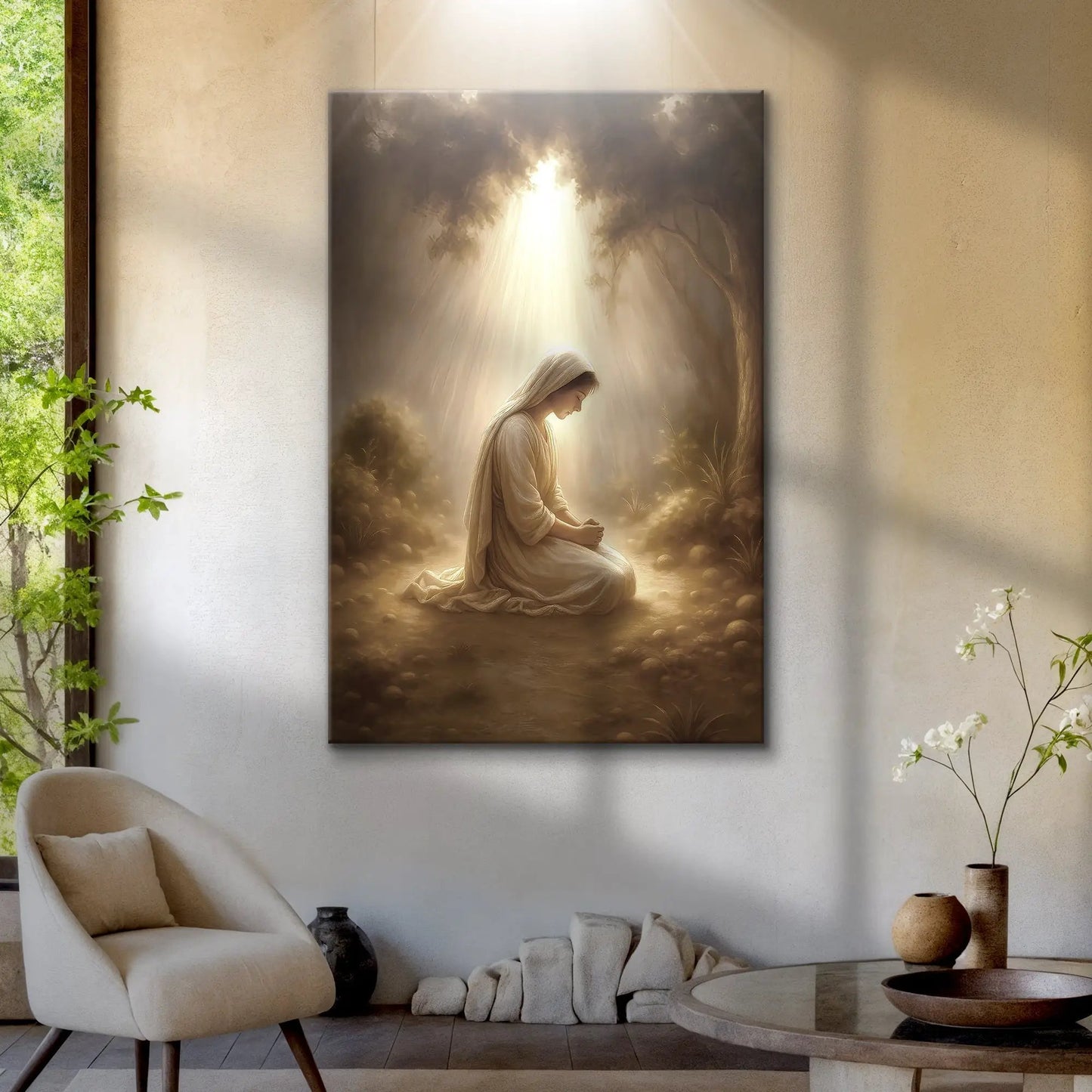 Mary Praying Faith Wall Art II Canvas Decor