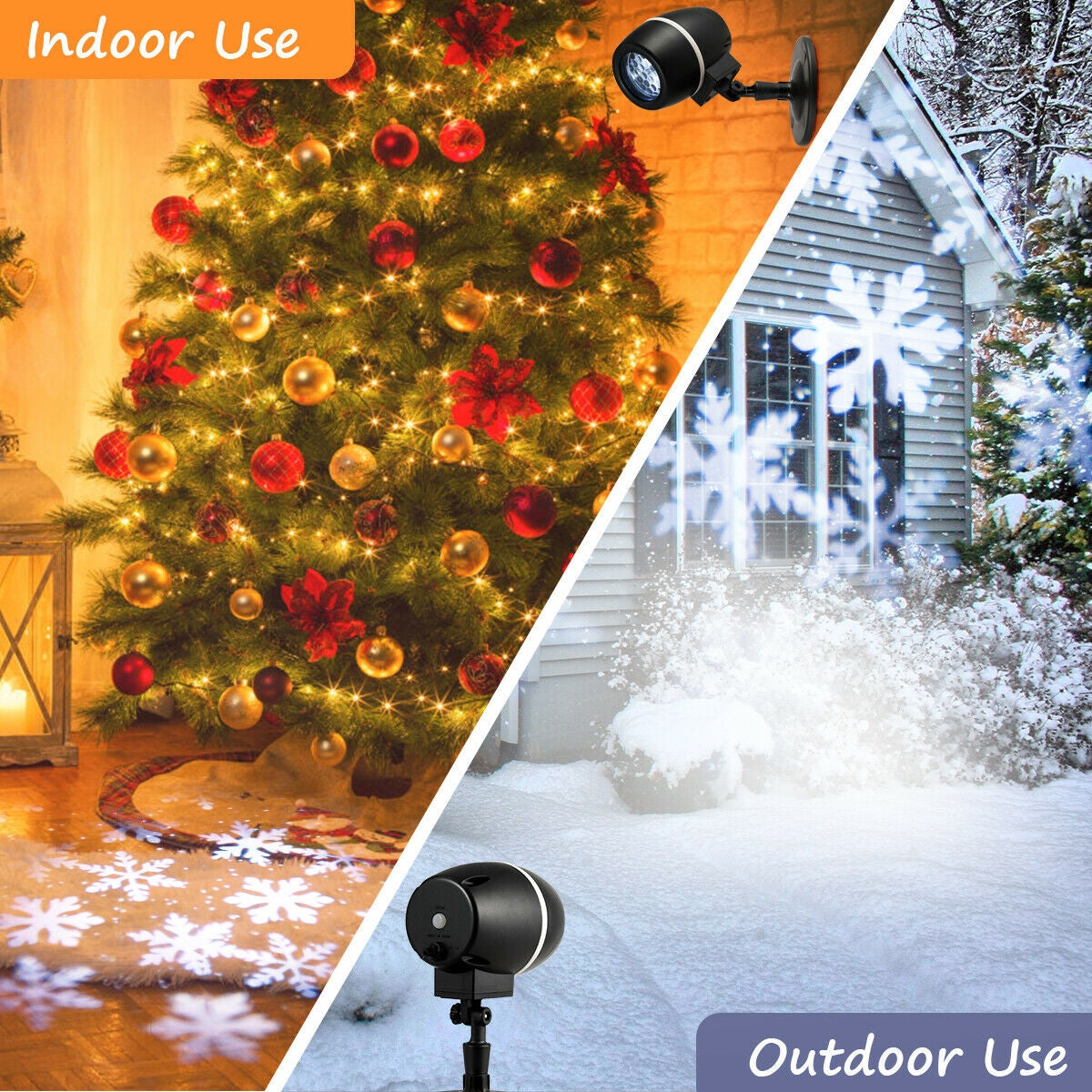 Outdoor Waterproof Snowflake LED Projector Lights with Remote by DirectDeals, Gobo Projector on Tampa Home & Garden Store
