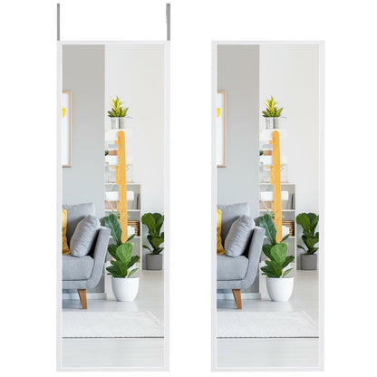 Full Length Metal Door Mirror with Adjustable Hook