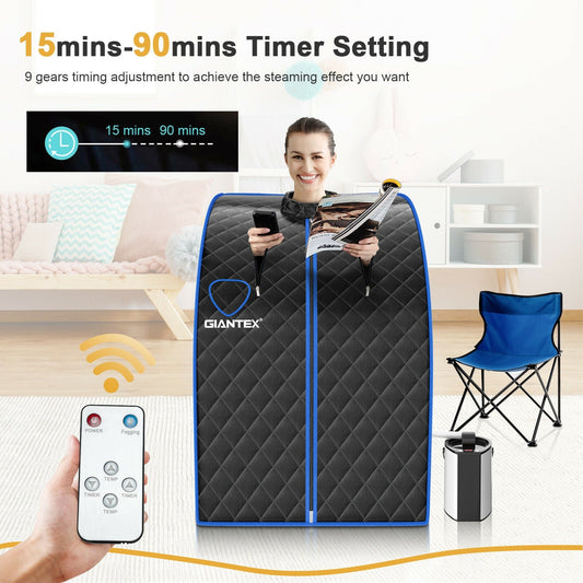 Portable Personal Steam Sauna Spa with 3L Blast-proof Steamer Chair - Tampa Home & Garden Store