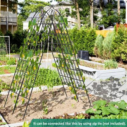 2/4 Pack 71 x 20 Inch Metal Garden Trellis for Climbing Plants