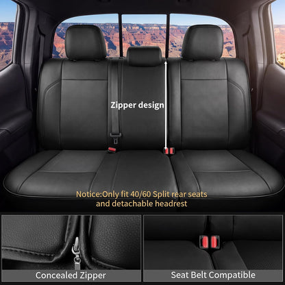Umbrauto seat cover for Toyota Tacoma rear seats, Nappa leather, 3D fit, waterproof on Tampa Home & Garden Store