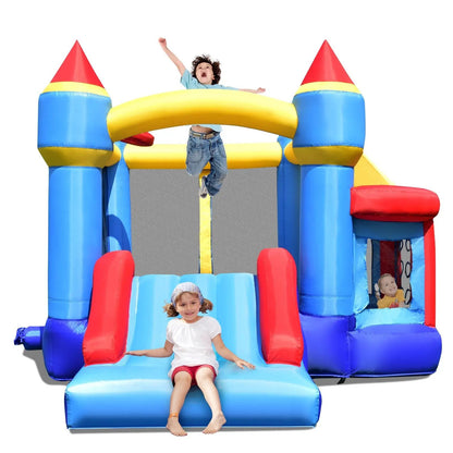 Castle Slide Inflatable Bounce House and Ball Pit