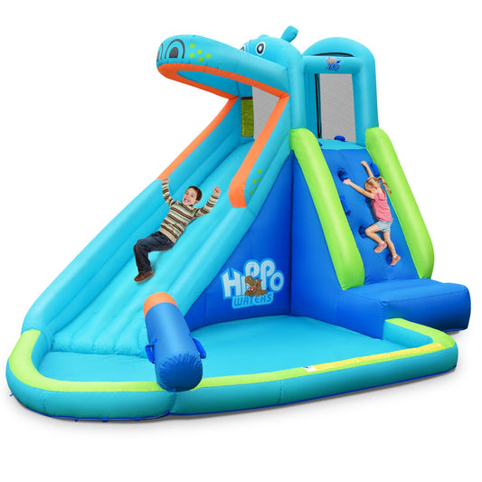 Inflatable Water Pool with Splash and Slide Without Blower - Tampa Home & Garden Store