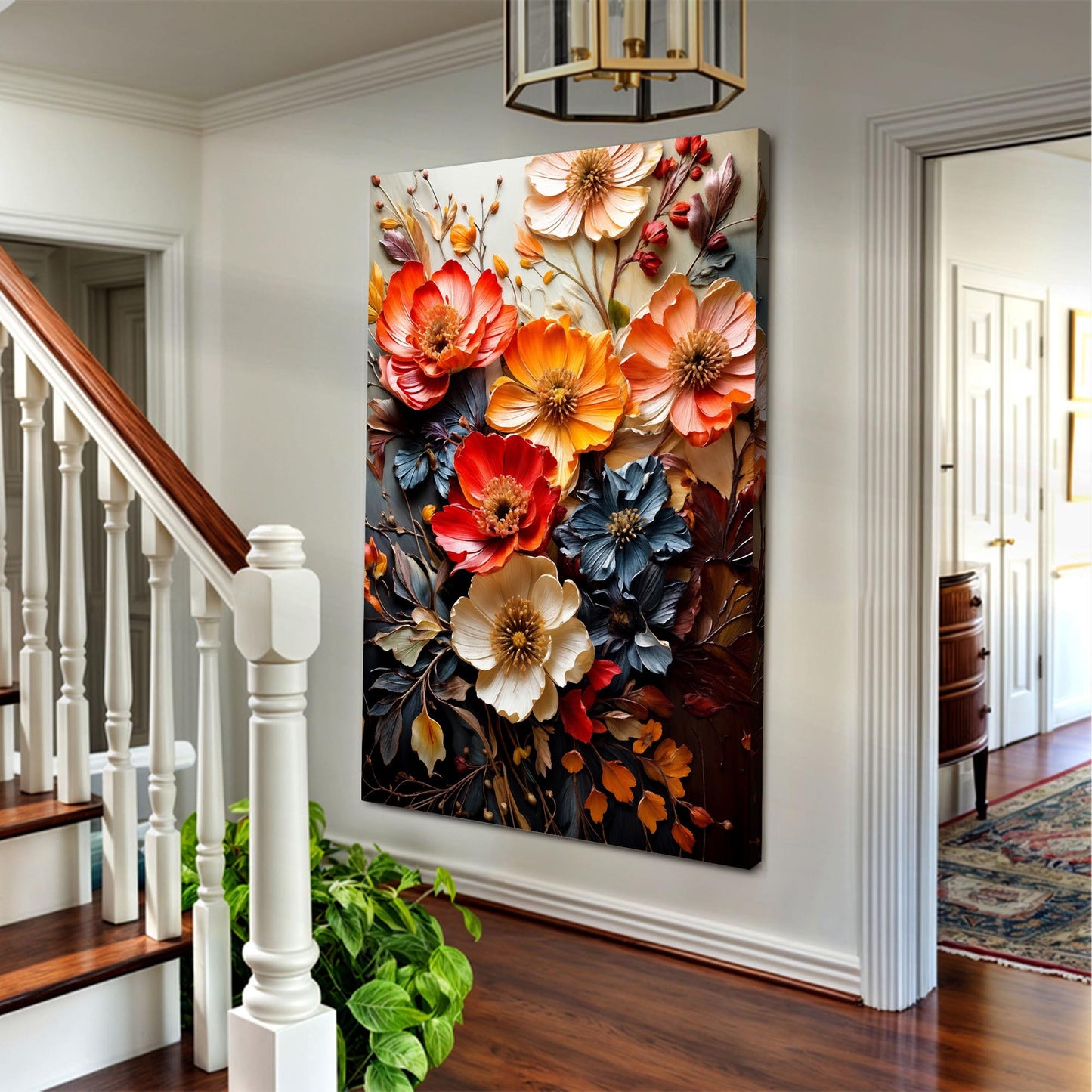 Blooming Garden Rhapsody canvas wall art floral bouquet by Tailored Canvases on Tampa Home & Garden Store