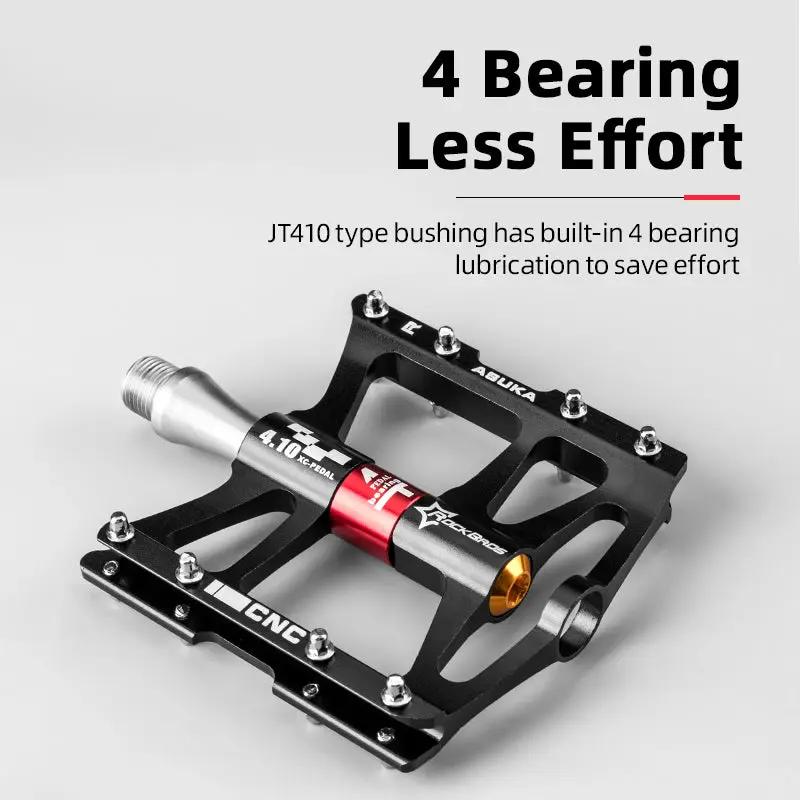 Wide Aluminum Mountain Bike Pedals Quick Release