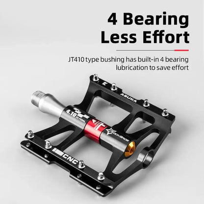 Wide Aluminum Mountain Bike Pedals Quick Release
