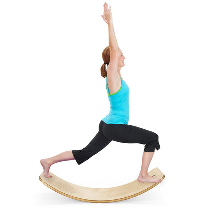 12 Inch Wobble Board for Balance Training-Natural - Tampa Home & Garden Store