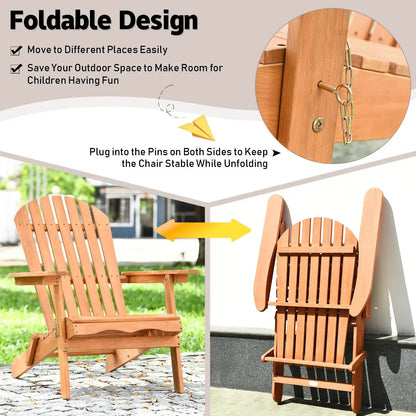 Eucalyptus Wood Foldable Outdoor Lounger Chair