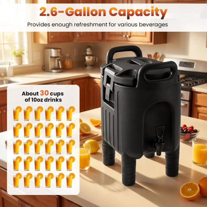 4 Pack Insulated Beverage Dispensers with Handles