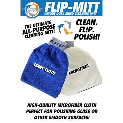 Flipper Dual Sided Microfiber Aquarium Mitt 2 Pack
