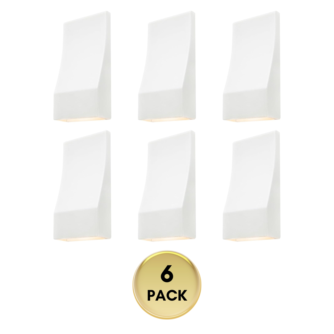 DLA06 6-Pack 2W Low Voltage LED Outdoor Deck Down Lights Package, 12V LED Step Patio Landscape Lights