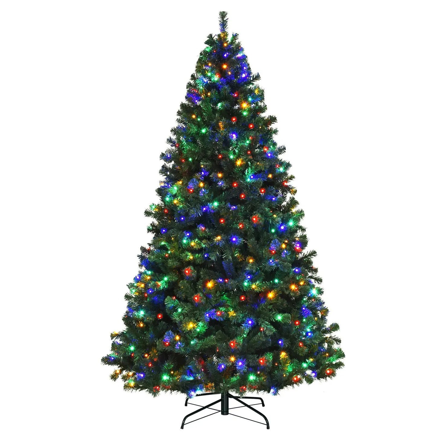 7.5 ft pre-lit artificial spruce Christmas tree with 550 multicolor lights, DirectDeals, artificial trees on Tampa Home & Garden Store