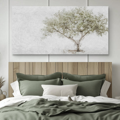 Olive Tree Faith Wall Art canvas by Tailored Canvases with olive greens on textured background on Tampa Home & Garden Store