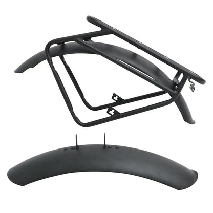 EUNORAU Specter-ST 2.0 Rack & Fender Set, black alloy bicycle rack with curved front fender on Tampa Home & Garden Store