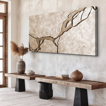 Muddy Abstract Wall Art canvas beige-brown abstract design Tailored Canvases Crafting Canvas on Tampa Home & Garden Store