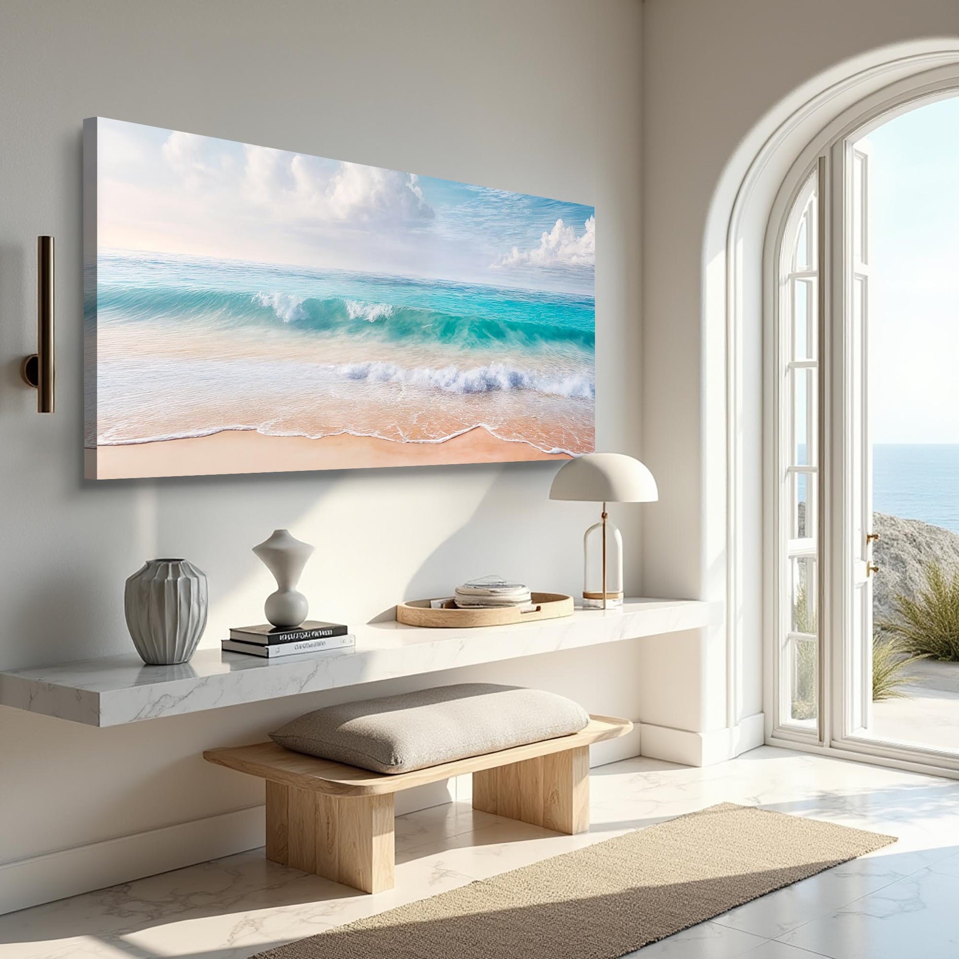Serene Ocean Wave Coastal Wall Art XII canvas by Tailored Canvases blue ocean seascape on Tampa Home & Garden Store