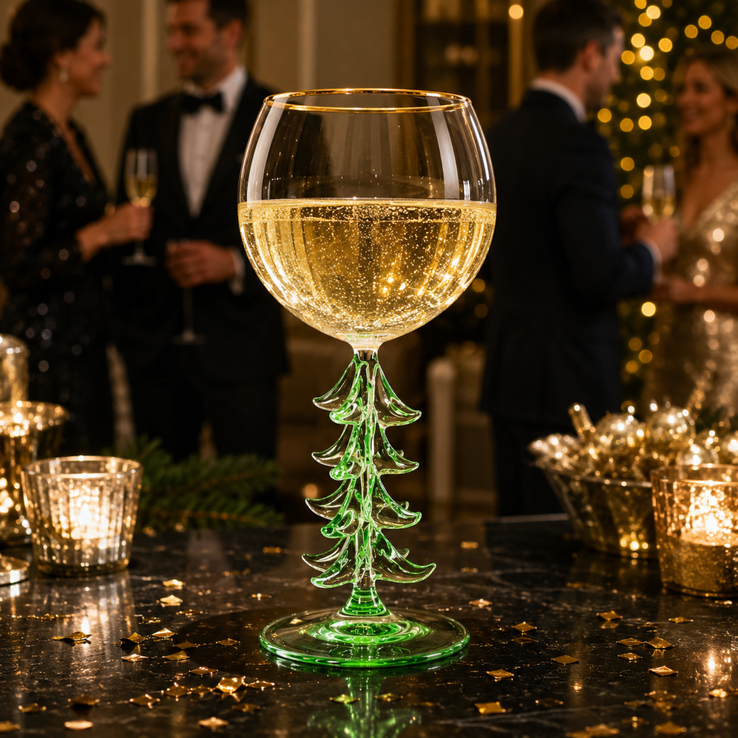 Premium Natale Stemmed Wine Glass Holder