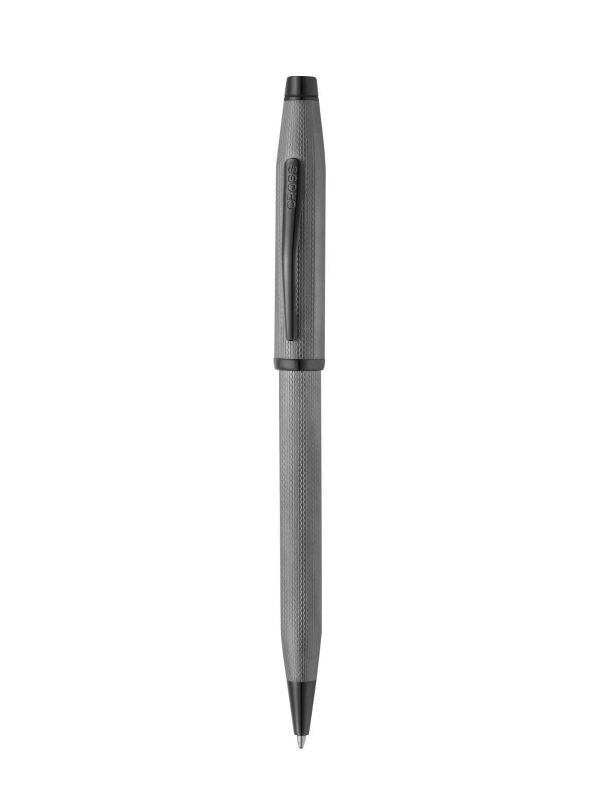 Cross Century II polished slate gray engraved diamond-pattern ballpoint pen with clip on Tampa Home & Garden Store