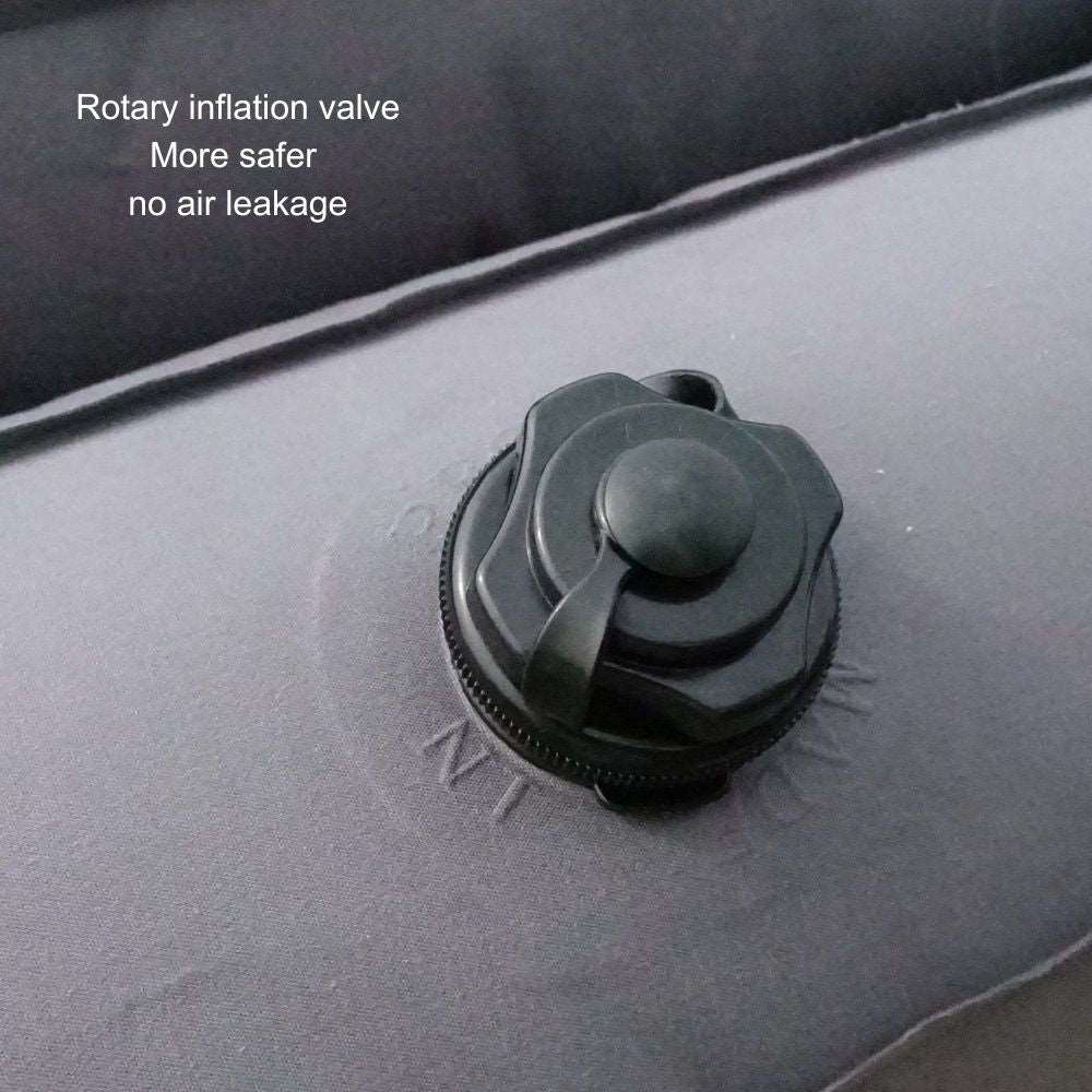 Umbrauto Nissan Short Truck Bed Air Mattress valve close-up in black on Tampa Home & Garden Store