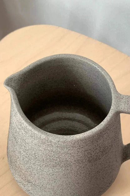 Handmade Concrete Pitcher with a Glossy Interior