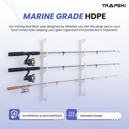 Wall and Ceiling Fishing Rod Rack Holder