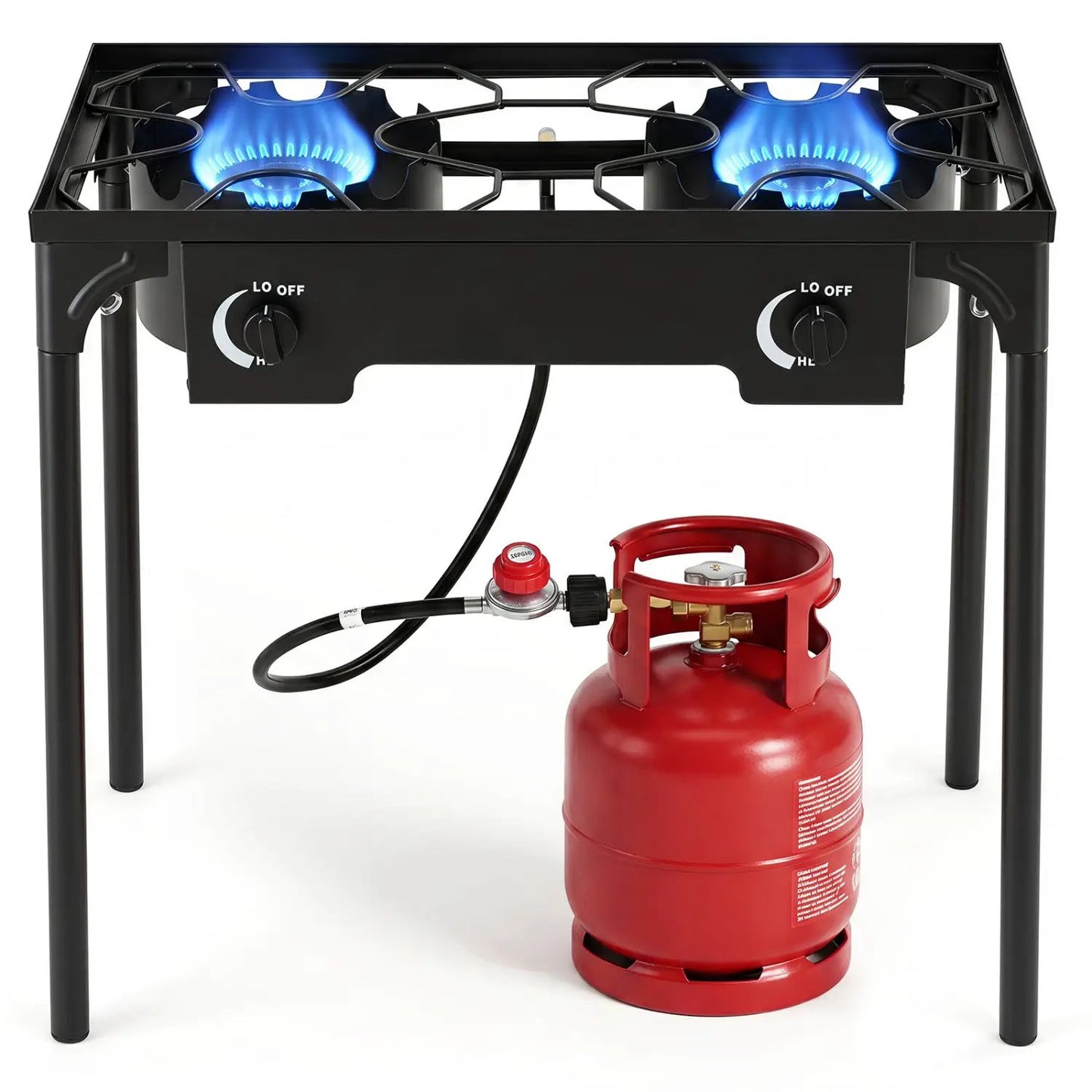 Two Burner Propane Stove With Regulator BTU