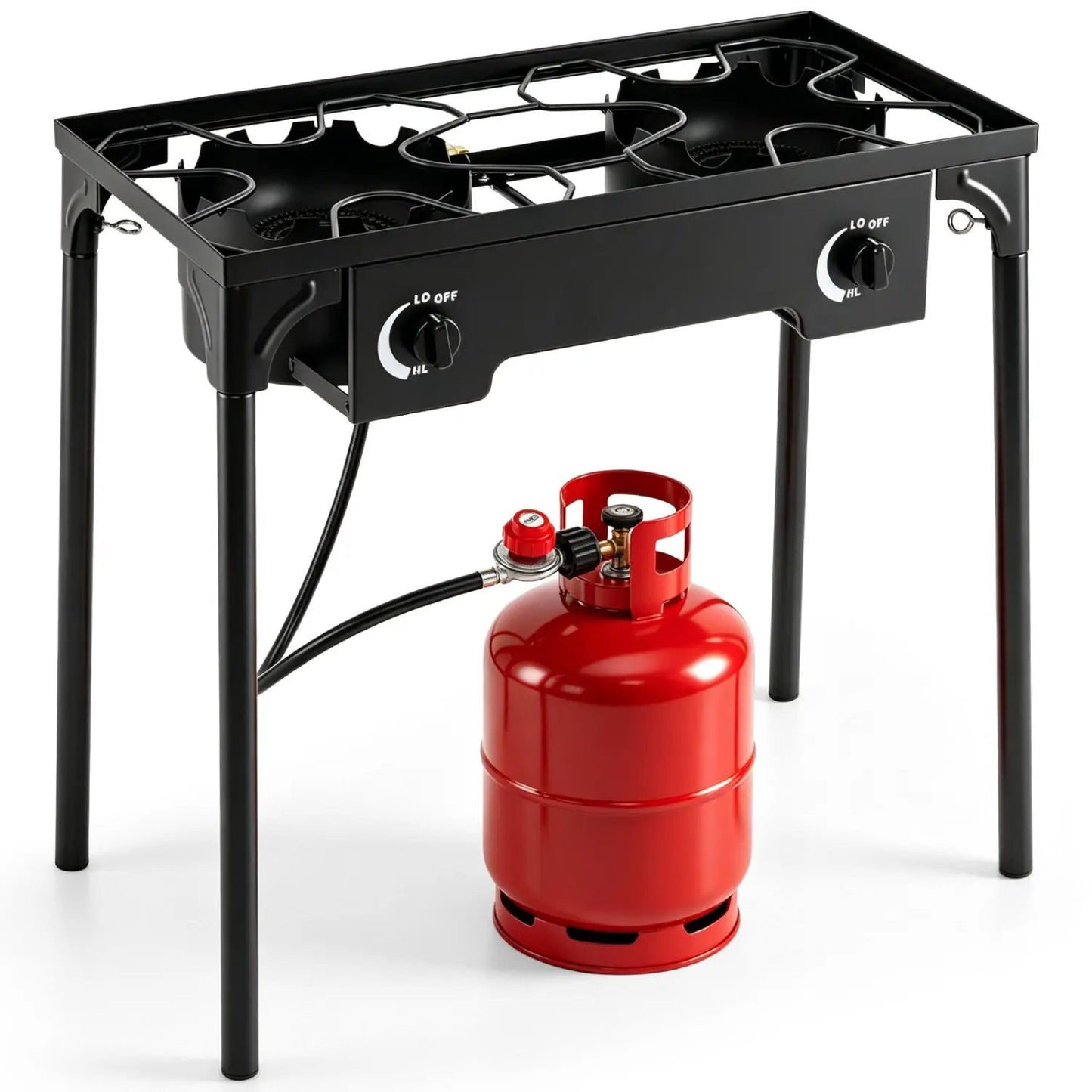 Two Burner Propane Stove With Regulator BTU