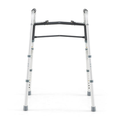 2-Button Folding Walker Lightweight with 7-Level Adjustable Height