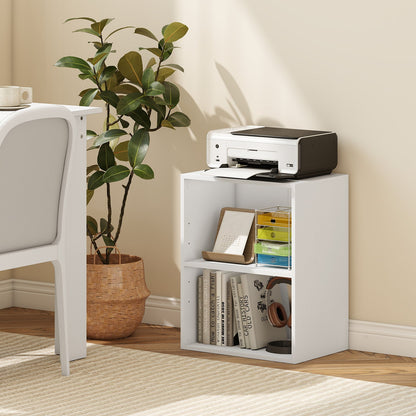 2-Cube Bookcase Set of 2 Floor Standing Open Bookshelf w/ 5-Position Adjustable Shelf - Tampa Home & Garden Store