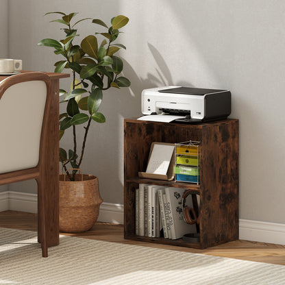 2-Cube Bookcase Set of 2 Floor Standing Open Bookshelf w/ 5-Position Adjustable Shelf - Tampa Home & Garden Store