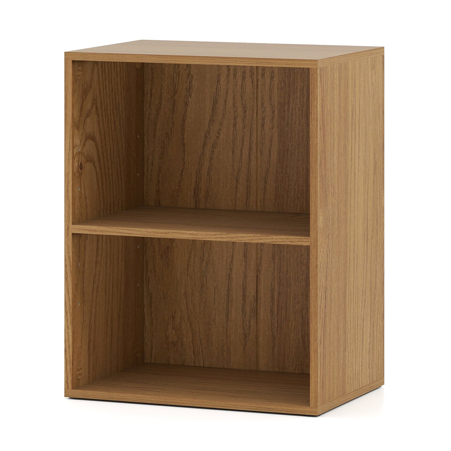 2-Cube Bookcase Set of 2 Floor Standing Open Bookshelf w/ 5-Position Adjustable Shelf - Tampa Home & Garden Store