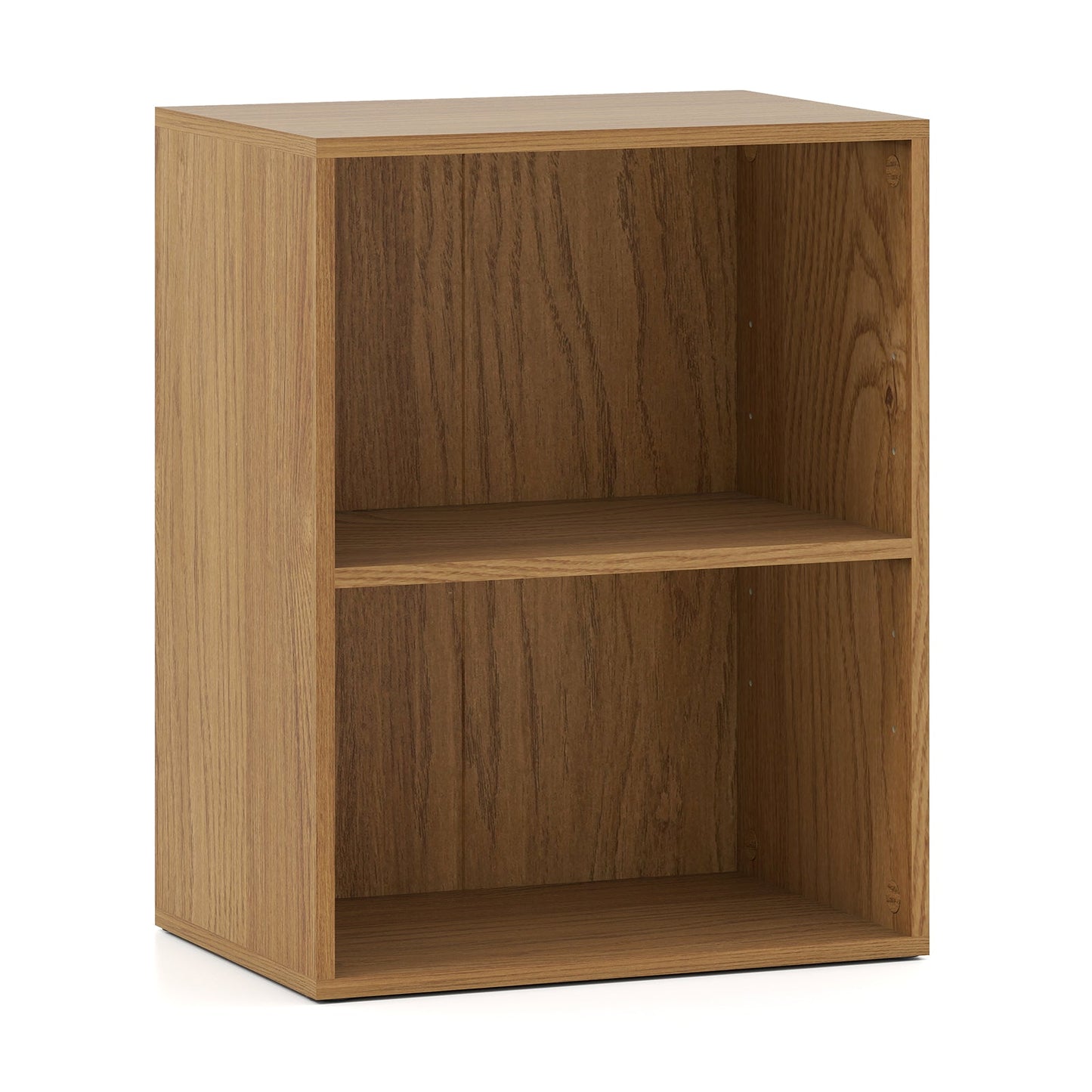 2-Cube Bookcase Set of 2 Floor Standing Open Bookshelf w/ 5-Position Adjustable Shelf - Tampa Home & Garden Store