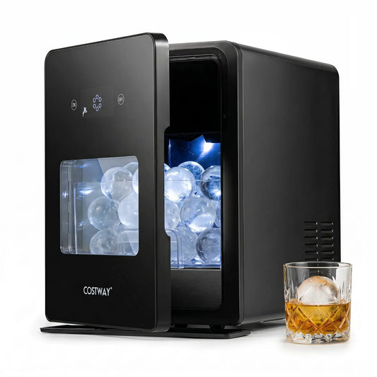 Costway countertop ice maker with transparent ice ball tray, 2 inch spheres, 150 daily capacity on Tampa Home & Garden Store