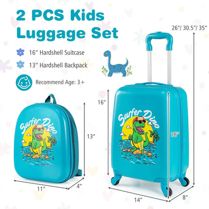 Kids Luggage Set With Spinner Wheels For Travel