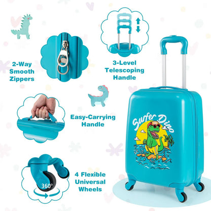 Kids Luggage Set With Spinner Wheels For Travel