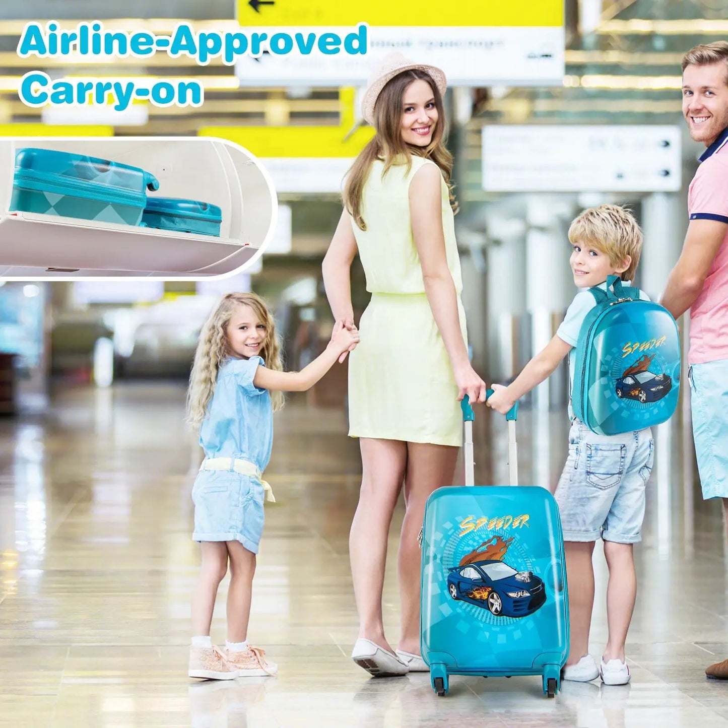 Kids Luggage Set With Spinner Wheels For Travel