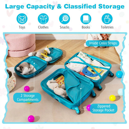 Kids Luggage Set With Spinner Wheels For Travel