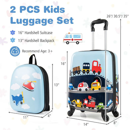 Kids Luggage Set With Spinner Wheels For Travel