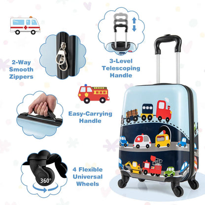 Kids Luggage Set With Spinner Wheels For Travel