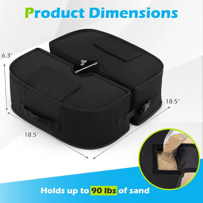 2 Pack 90 Lbs Umbrella Base Sandbags Stable